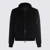 Moorer Dark Grey Wool Bellati Casual Jacket In Black