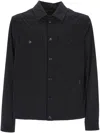 Moorer Button Front Jacket Pockets In Black
