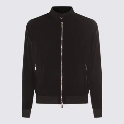 Moorer Jackets Dark Blu In Black