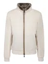 Moorer Long-sleeved Stand-up Collar Jacket In Gray