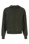 Moorer Bottle Green Polyester Denny Reversibile Jacket In Green