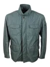Moorer Fieldsd Jacket Made Of Waterproof Technical Fabric. Patch Pockets On The Chest And Adjustable Drawst In Green