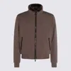 Moorer Boudin Quilted Goose Down Padded Bomber Jacket In Brown