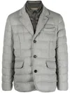 Moorer Quilted Down Blazer In Multi