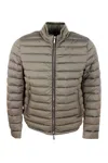 Moorer Bomber Jacket With Light Padding, Collar With Hidden Zip With Extractable Hood. Zip Closure In Multicolor