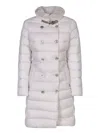 Moorer Long Padded Jacket In White