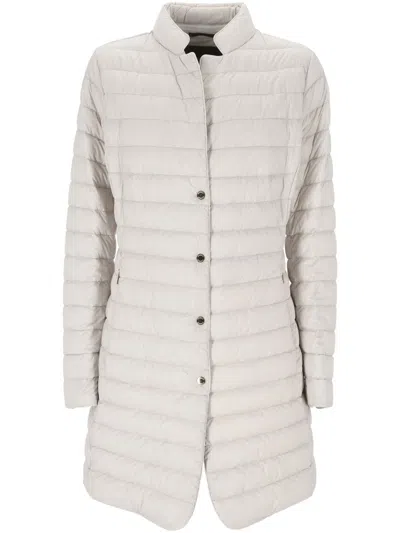 Moorer Shari Padded Coat In White