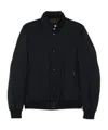 Moorer Button-fastening Bomber Jacket In Black