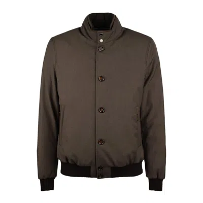 Moorer Janos-pum Brown Bomber Jacket