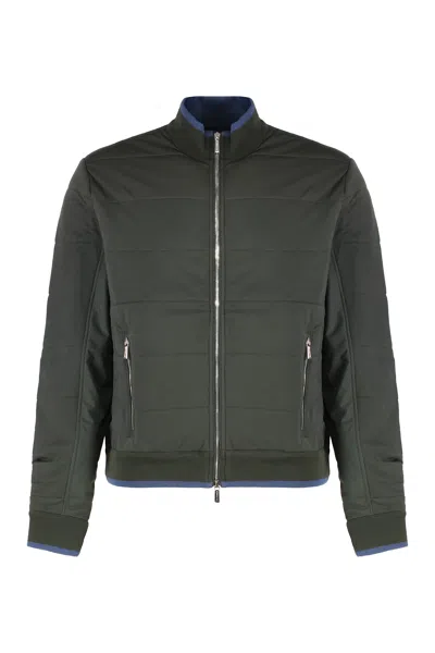 Moorer Quilted Full-zip Jacket In Multi