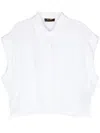 Moorer Jessy-lhr Ramie Blouse In White
