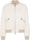 Moorer Jolanda-os Padded Bomber Jacket In Neutrals