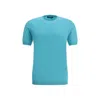 Moorer Jude Knit T-shirt In Blue