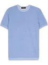 Moorer Jude-vcr Short-sleeve Jumper In Blue