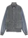 Moorer Turtleneck Casual Jacket In Blue