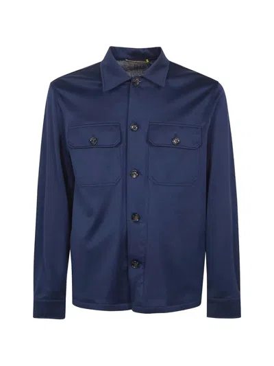 Moorer "kendal" Jacket In Blue