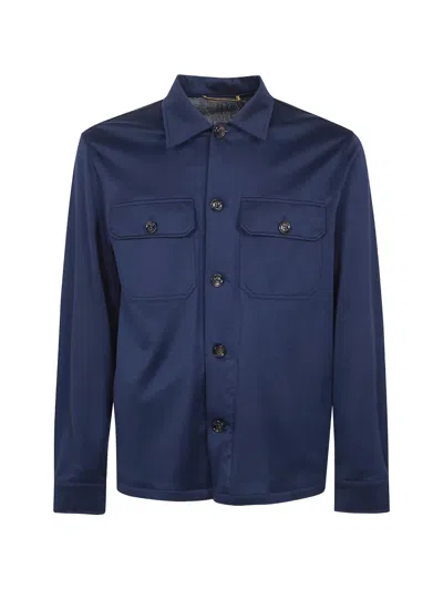 Moorer Kendal Shirt In Blue
