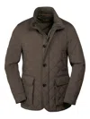 Moorer Kesten Quilted Jacket In Brown