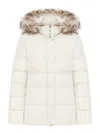 Moorer Kilie-fur-kn Down Jacket In White