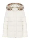 Moorer Kilie-fur-kn Down Jacket In White