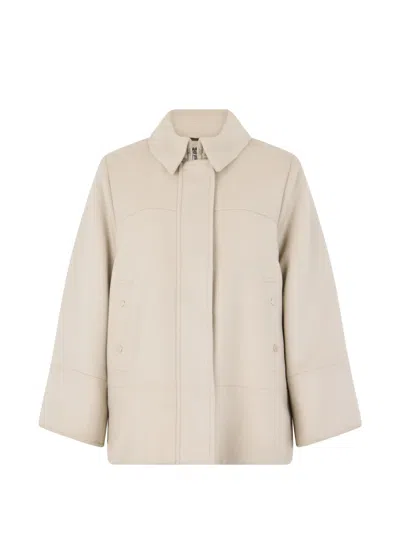 Moorer Kimberly-le Concealed-fastening Jacket In Neutral