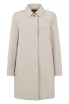 Moorer Collared Parka Coat In Neutral