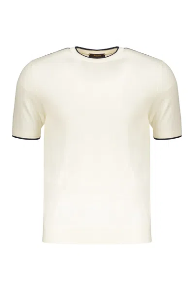 Moorer Knitted T-shirt In White