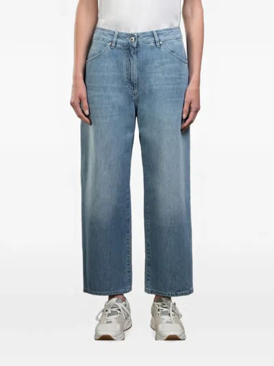 Moorer Lania Five-pocket Jeans In Blue
