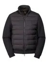 Moorer Lanzi-s3z Padded Zip Jacket In Black