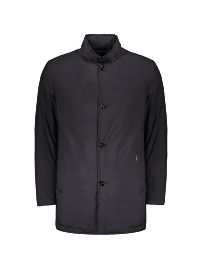 Moorer Lassen Button-up Single-breasted Coat In Black