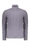 Moorer Lavender Turtleneck Sweater With Long Sleeves In Purple