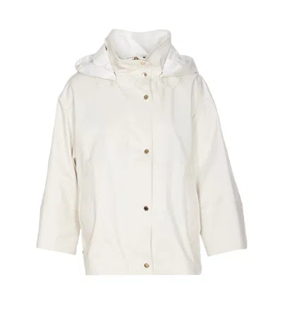 Moorer Lawrie Hooded Jacket In White