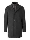 Moorer Long Coat Montferrato In Black