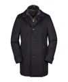 Moorer Layered Single-breasted Wool Coat In Black