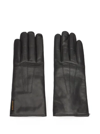Moorer Leather Gloves In Black