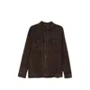 Moorer Leather Jacket In Brown