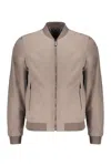 Moorer Compiano Bomber Jacket In Taupe