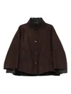 Moorer Double Cashmere Jacket In Burgundy