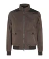 Moorer Casual Jacket With Flap Pockets And High Collar In Brown