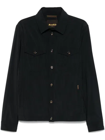 Moorer Lightweight Jacket In Blue