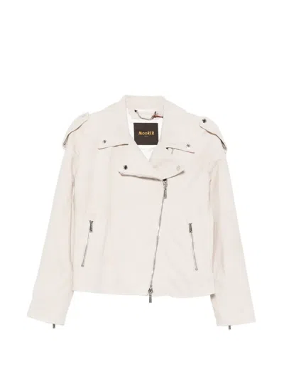 Moorer Loette Jacke Mit Reissverschluss In Neutral