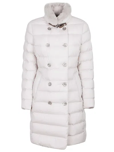 Moorer Logan-s3 Down Coat In White
