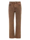 Moorer Woman Jeans Brown Size 32 Cotton In Orange