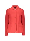 Moorer Logo-button Flap-pocket Blazer In Red