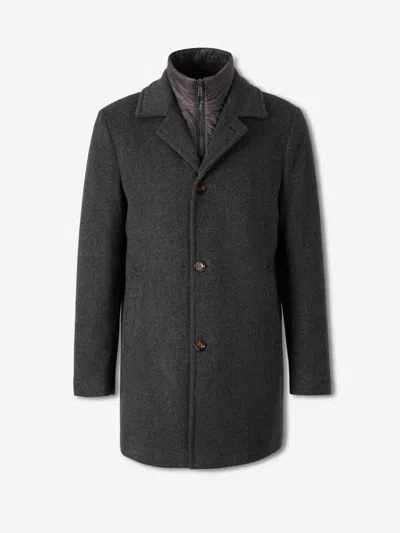 Moorer Long Coat Montferrato In Gray
