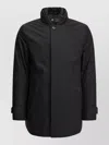 Moorer Long Down Padded Coat In Black
