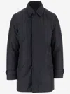 Moorer Single-breasted Short Coat In Blue