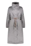 Moorer Long Parka In Grey