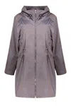 Moorer Long Parka In Gray
