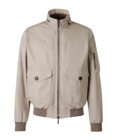 Moorer Long Sleeve Casual Jacket In Neutral